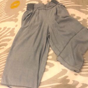 Aritzia-Talula denim, high-waisted mid-pants.